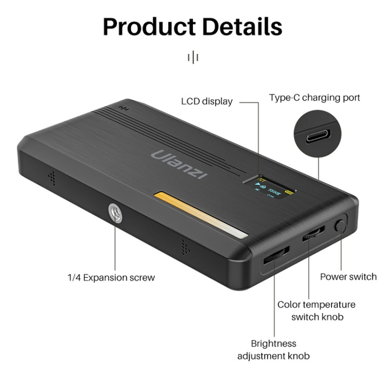 Ulanzi VIJIM VL200 200 LEDs 2500-9000K Dual Color Temperature Fill Light