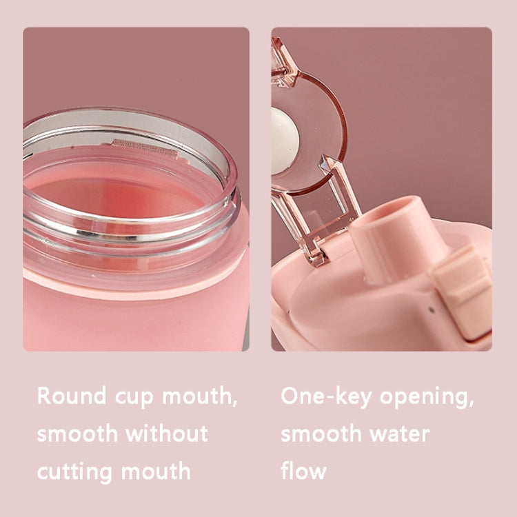 1000ml Large Capacity Gradient ColorsPlastic Sports Water Cup