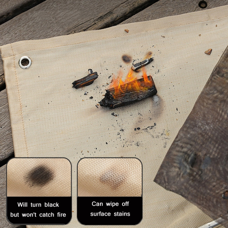 Outdoor Camping Fiberglass Heat Insulation Pad Fireproof Cloth, Size: