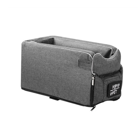 Car Central Control Seat Pet Portable Bed Pad, Square + Gray, Square Gray+Summer Mat