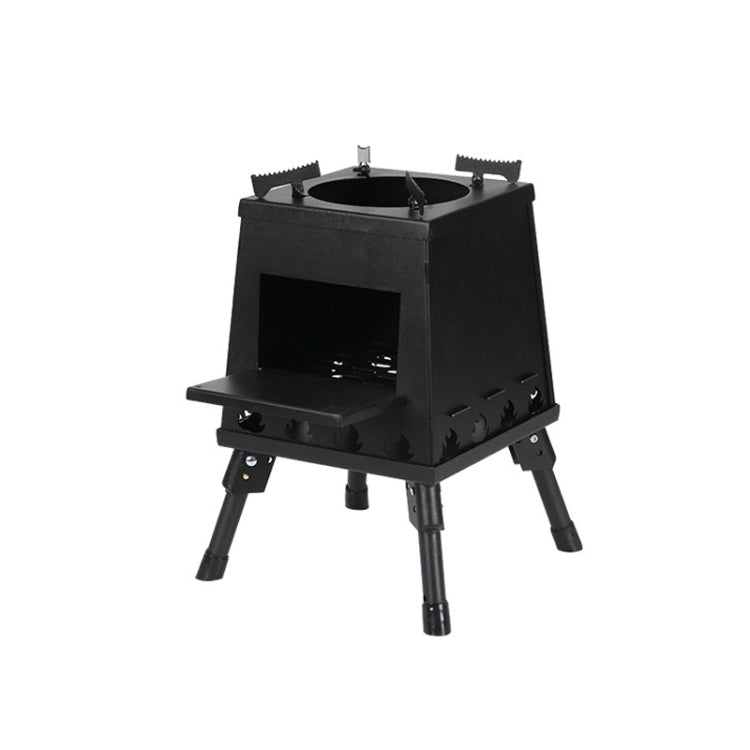 Outdoor Camping Folding Portable Barbecue Wood Stove, Size: