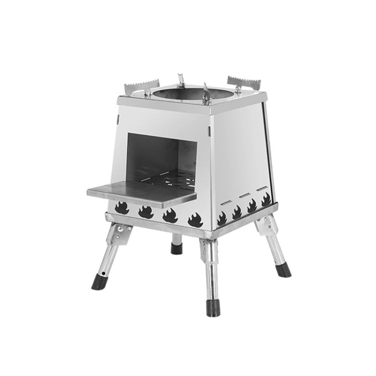 Outdoor Camping Folding Portable Barbecue Wood Stove, Size: