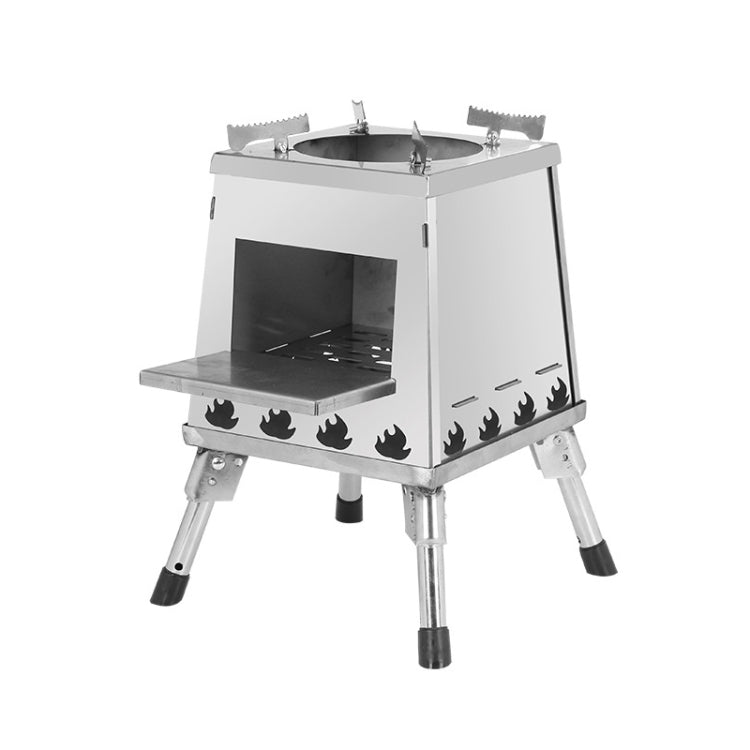 Outdoor Camping Folding Portable Barbecue Wood Stove, Size:
