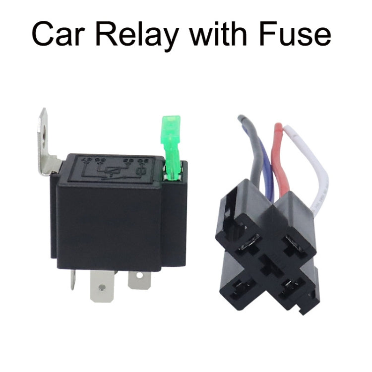 5 Sets JD2912 4 Pin Car Relay With Fuse