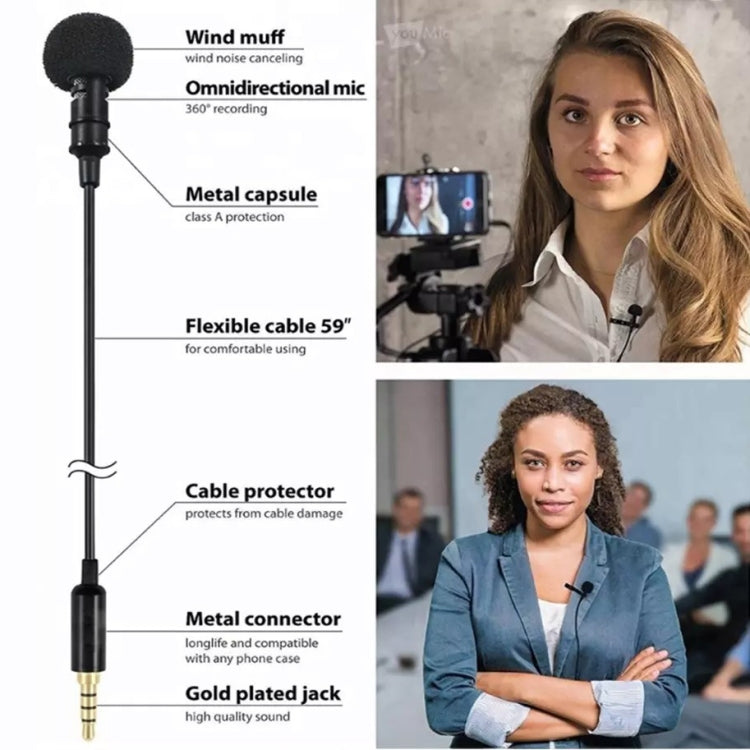 GAM-140 Mobile Phone Recording Collar Microphone