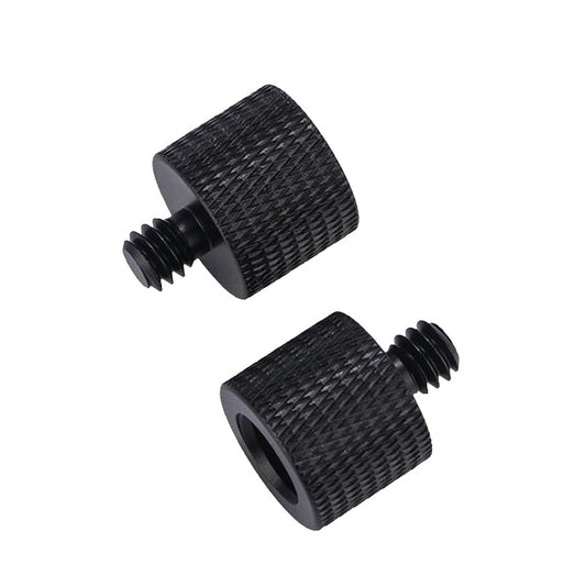 10 PCS Screw Adapter, 3/8 Female to 1/4 Male  Screw(Black), 3/8 Female to 1/4 Male  Screw(Blue), 3/8 Female to 1/4 Male  Screw(Red), 1/4 Female to 3/8 Male Screw (Black), 1/4 Female to 3/8 Male Screw (Blue), 1/4 Female to 3/8 Male Screw (Red)