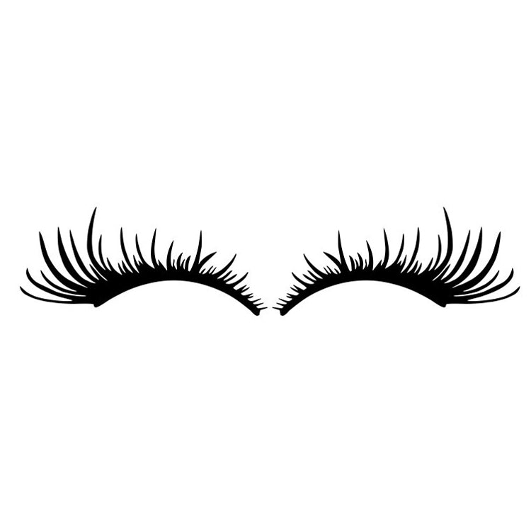 1pair Car Big Lamp Eyebrow Sticker Sexy Eye Eyelash Car Sticker