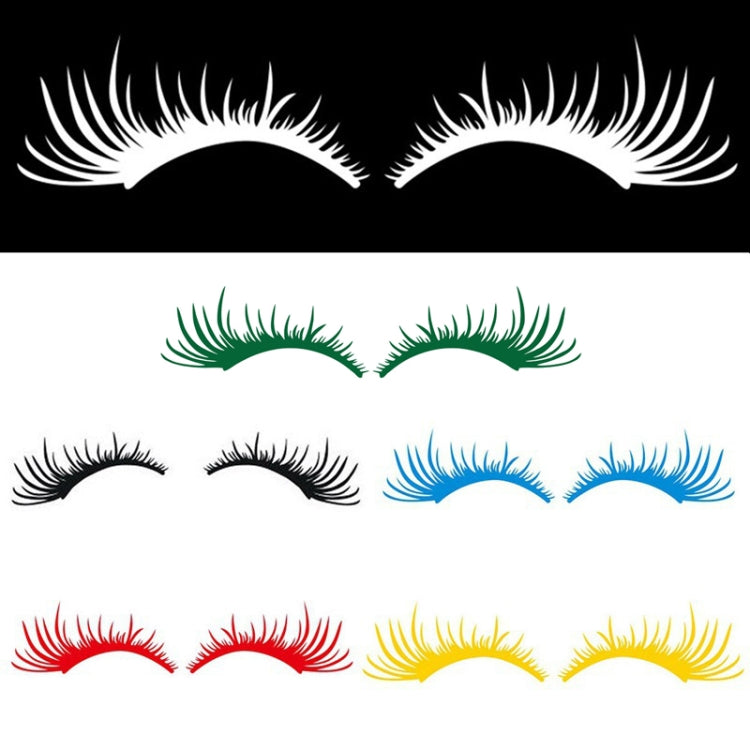 1pair Car Big Lamp Eyebrow Sticker Sexy Eye Eyelash Car Sticker