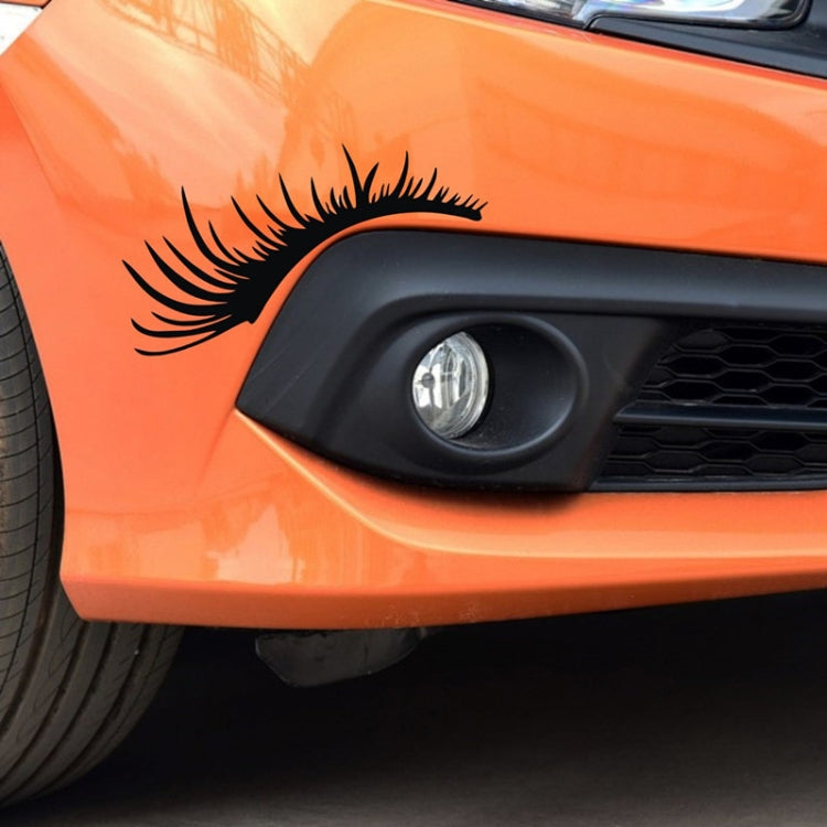 1pair Car Big Lamp Eyebrow Sticker Sexy Eye Eyelash Car Sticker