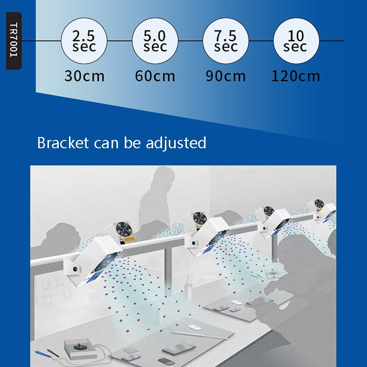 TRONOVO TR7001 Desktop Anti-Static Eliminator Anti-Static Small Ion Fan, EU Plug