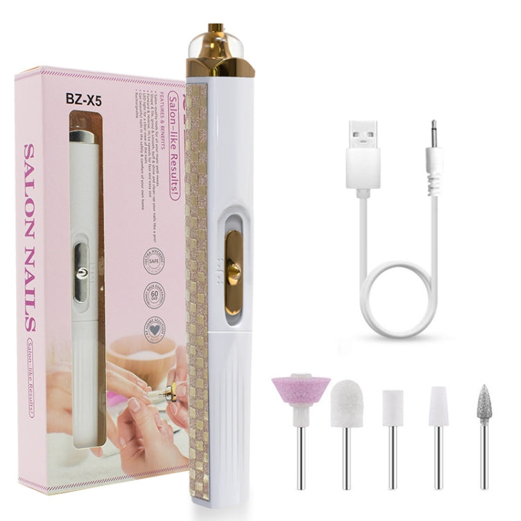BZX5 5 In 1 USB Nail Polisher Peeling Manicure