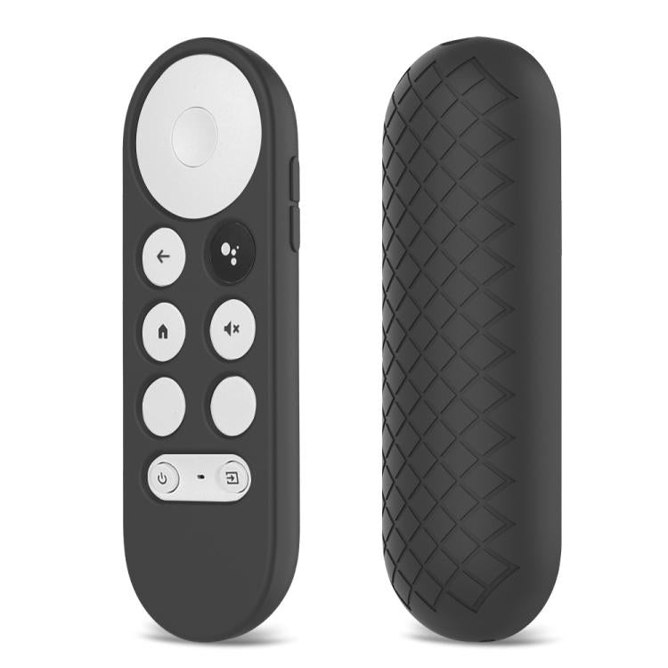 2 PCS Silicone Protective Shell for Google Chromecast 2020 Remote Control, (Black), (Silver Gray), (Sky Blue), (White), (Pink), Red)