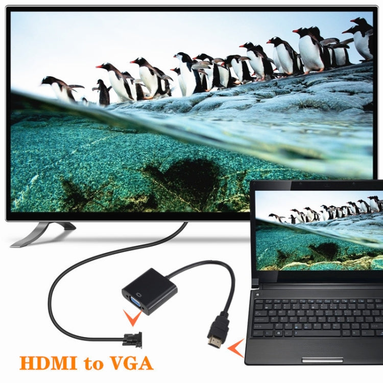 ZHQ007 HD 1080P HDMI to VGA Converter