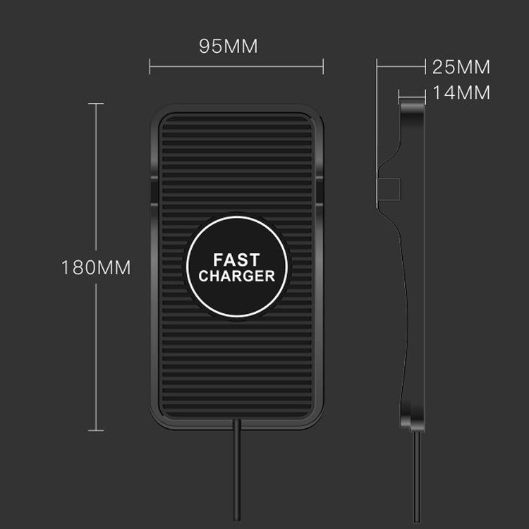 C7 Car Navigation 2 In 1 Multi-Function Non-Slip Pad USB Wireless Charger