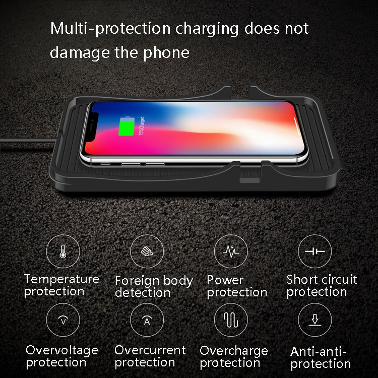 C7 Car Navigation 2 In 1 Multi-Function Non-Slip Pad USB Wireless Charger