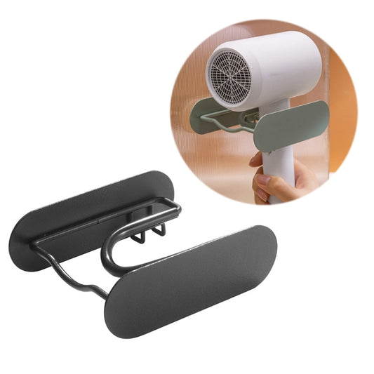 Bathroom Hair Dryer No Punching Iron Hanger, Brown, Green, Black