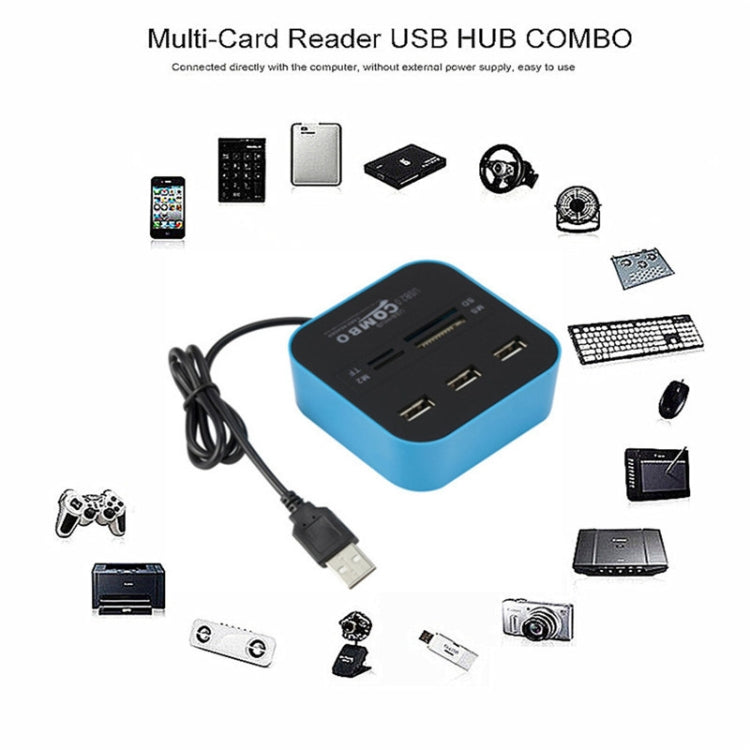 7 In 1 COMBO USB 2.0 HUB Reader
