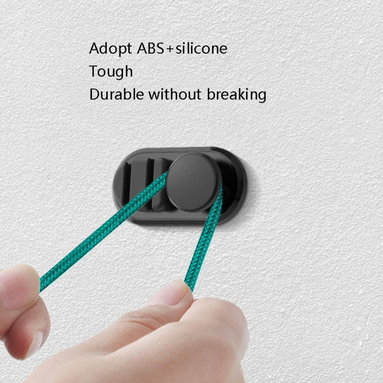 3 PCS Car Sticky Storage Data Cable Hook