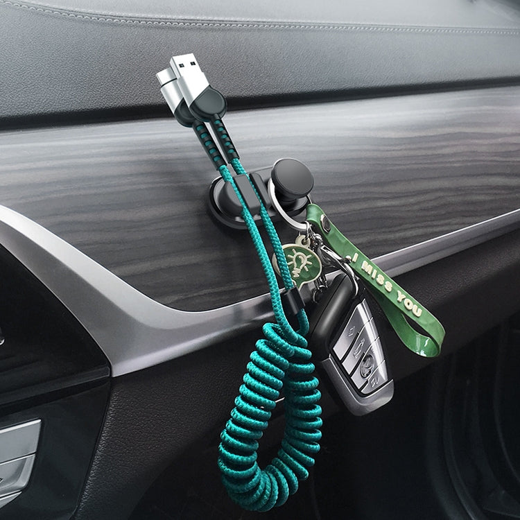 3 PCS Car Sticky Storage Data Cable Hook