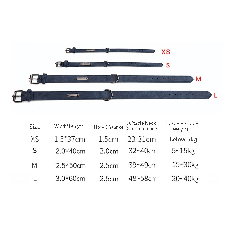 JINMAOHOU Dogs Double-Layer Leather Collar