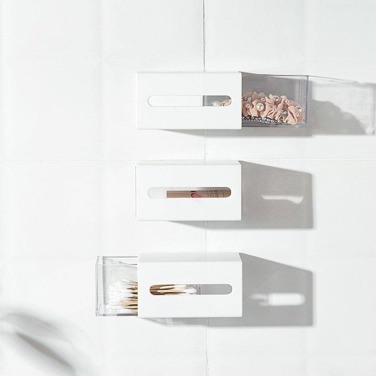 Left And Right Pull Wall Hanging Drawer Box Transparent Storage Box