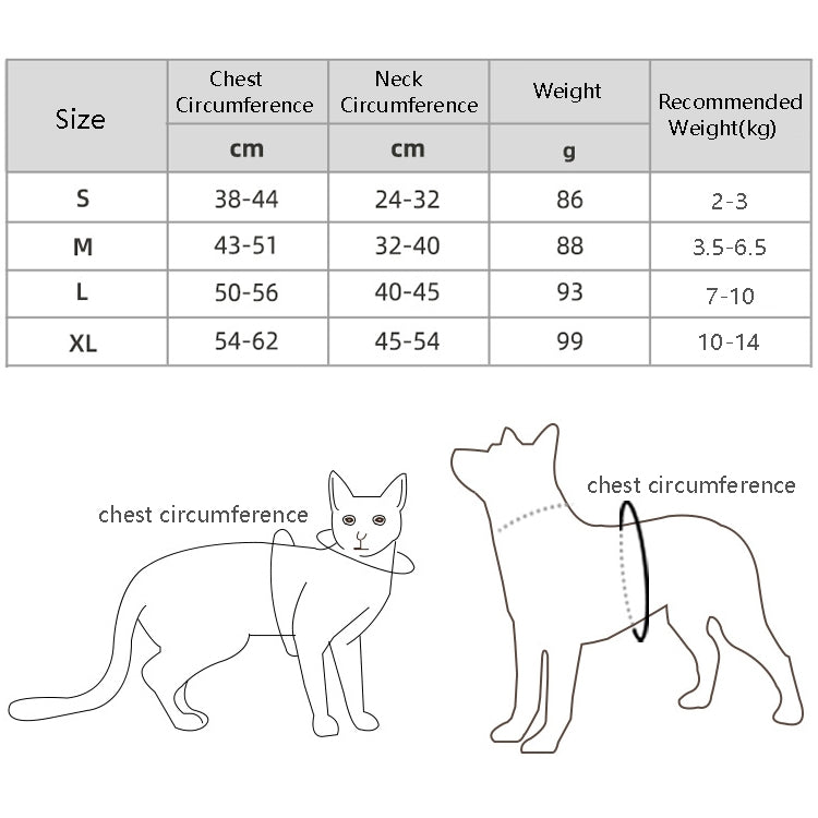 BL-867 Pet Chest Straps Reflective Dog Traction Rope, Size: