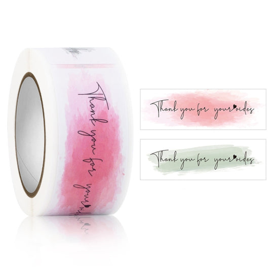 Rectangle Thank you for Your Order Sticker Seal Label