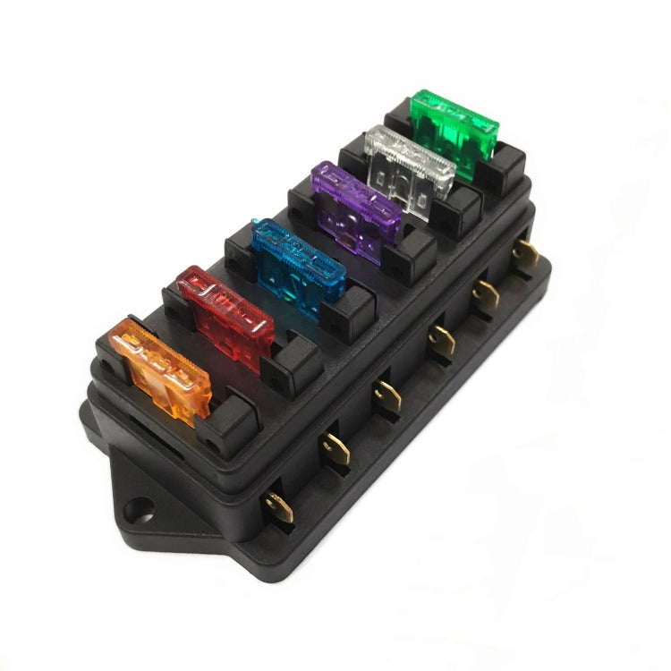 F458-Z Direct 6-Way Fuse Holder Car DC Modification Insurance Box