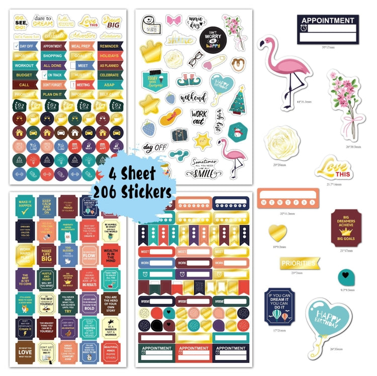 Business Theme Hot Stamping Plan Sticker Note Post
