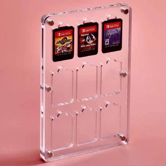 Transparent Crystal Magnetic Game Card Storage Box For Switch