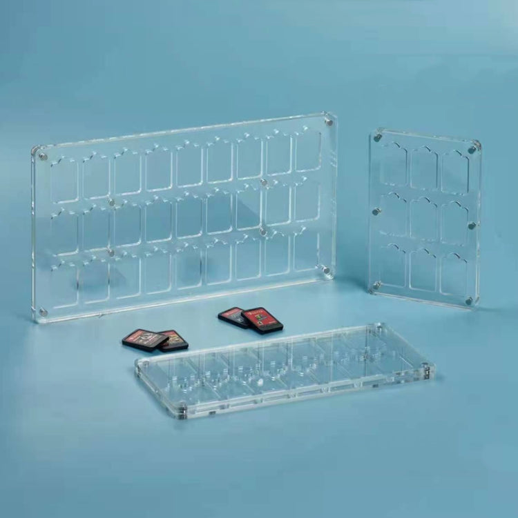Transparent Crystal Magnetic Game Card Storage Box For Switch