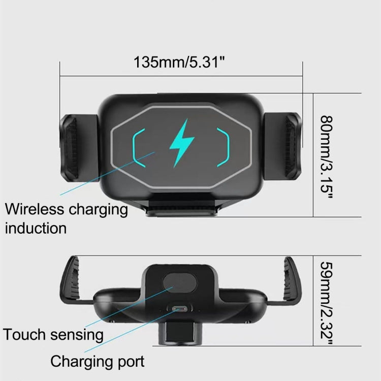 S15 15W QI Magnetic Car Wireless Charging Holder For Folding Screen Phone