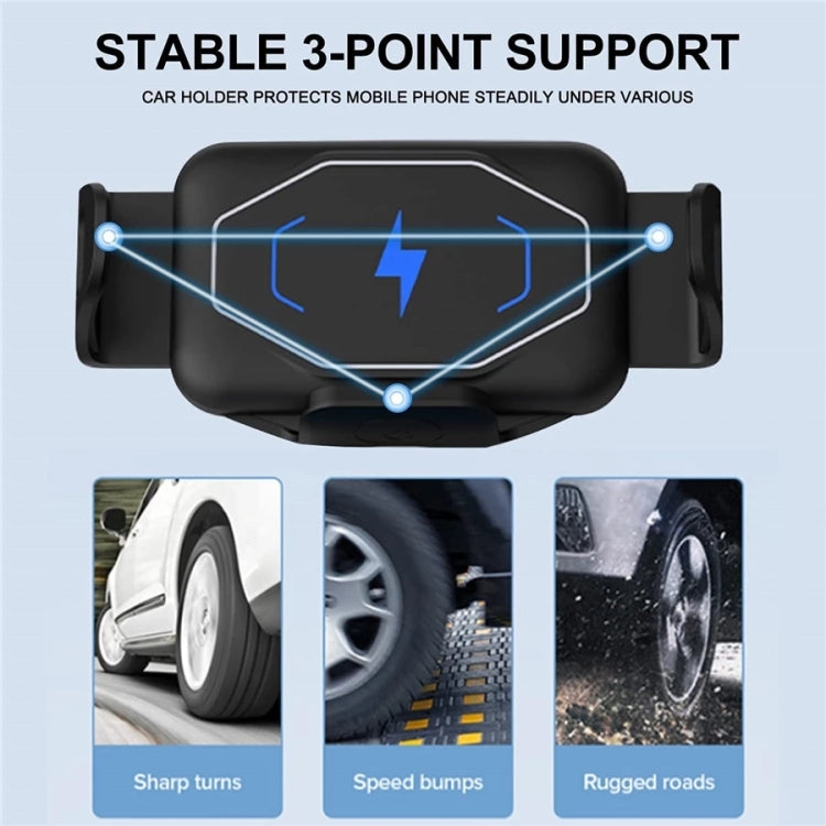 S15 15W QI Magnetic Car Wireless Charging Holder For Folding Screen Phone