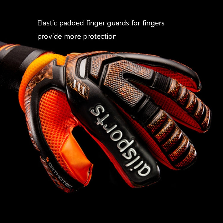 Ailsports ST5511 1 Pair Goalkeeper Thicken Latex Fingers Protection Gloves