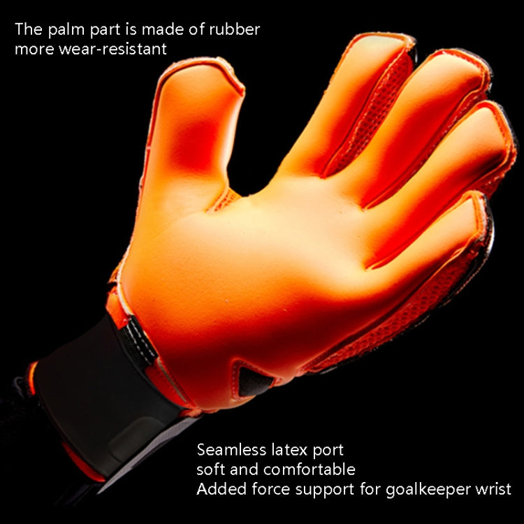 Ailsports ST5511 1 Pair Goalkeeper Thicken Latex Fingers Protection Gloves