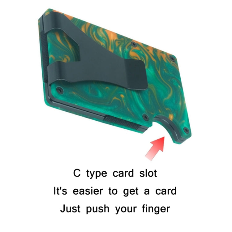 RFID Anti-Degaussing Resin Ultra-Thin Card Holder