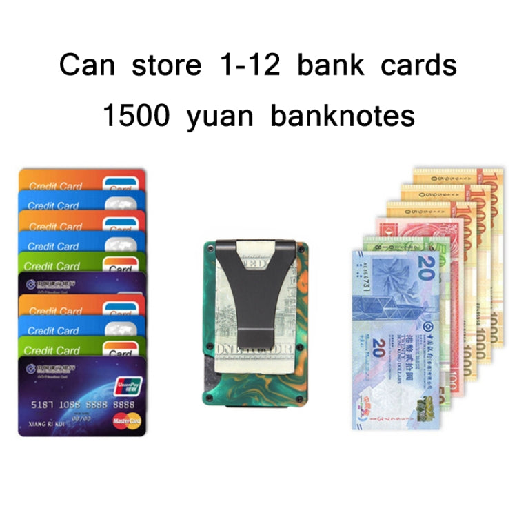 RFID Anti-Degaussing Resin Ultra-Thin Card Holder