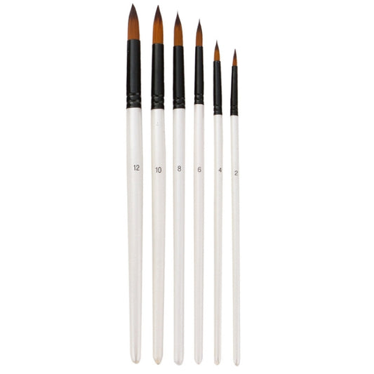 Zhuting Nylon Wool Stick Gouache Brush Set