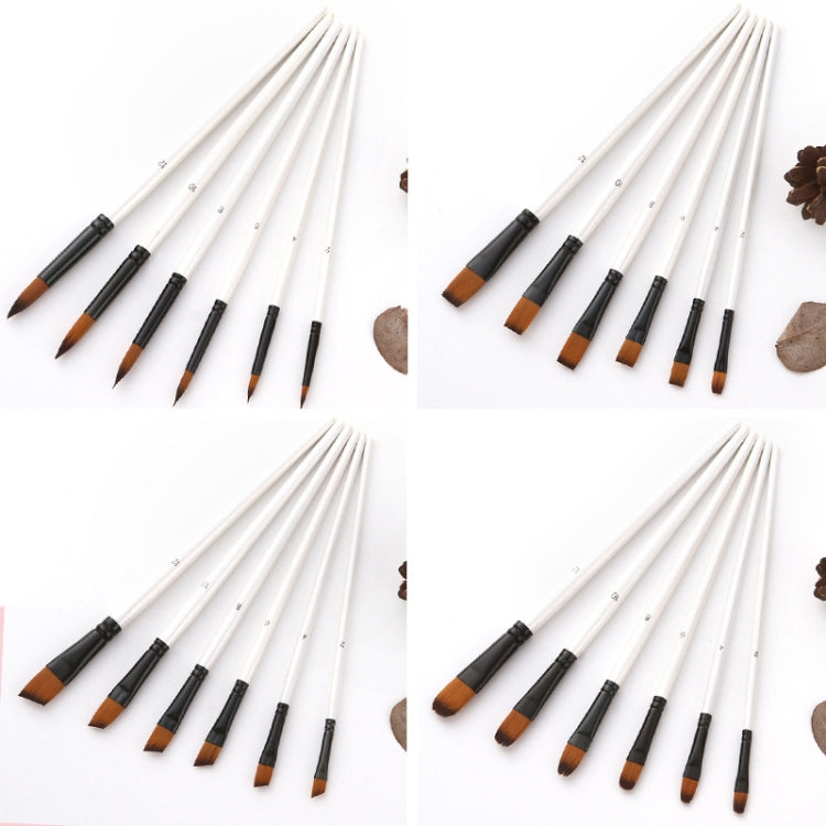 Zhuting Nylon Wool Stick Gouache Brush Set