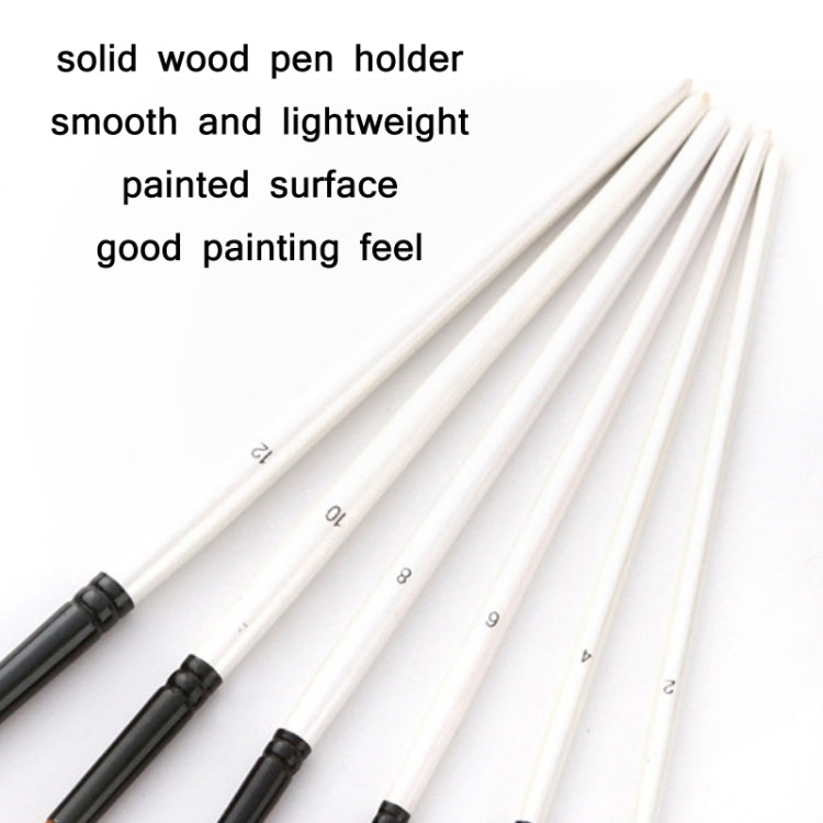 Zhuting Nylon Wool Stick Gouache Brush Set