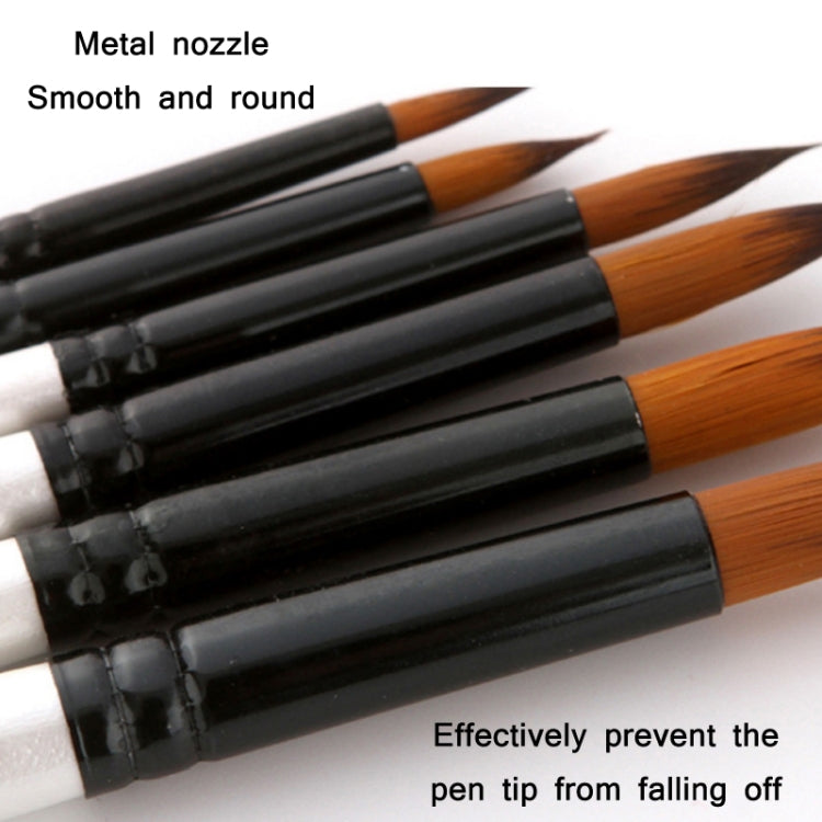 Zhuting Nylon Wool Stick Gouache Brush Set