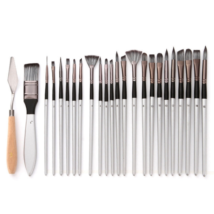 24 PCS/Set Canvas Bag Nylon Wool Gouache Brush Set