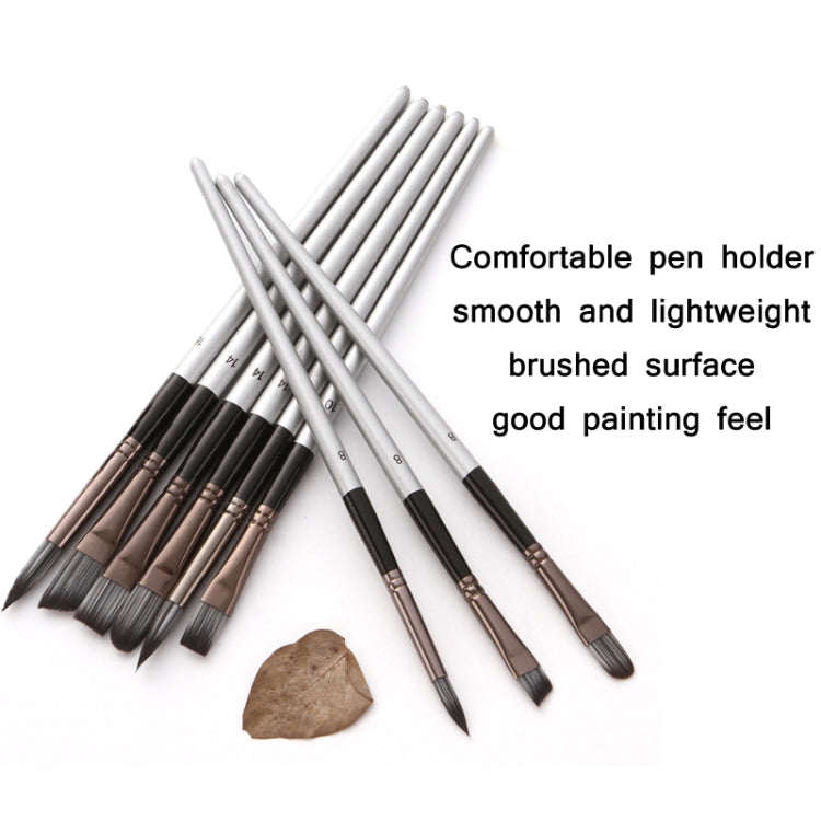 24 PCS/Set Canvas Bag Nylon Wool Gouache Brush Set