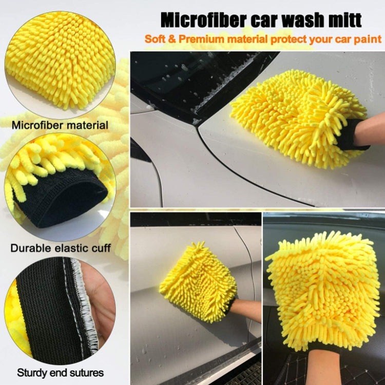 Soft Detail Brush Waterproof Car Wash Gloves