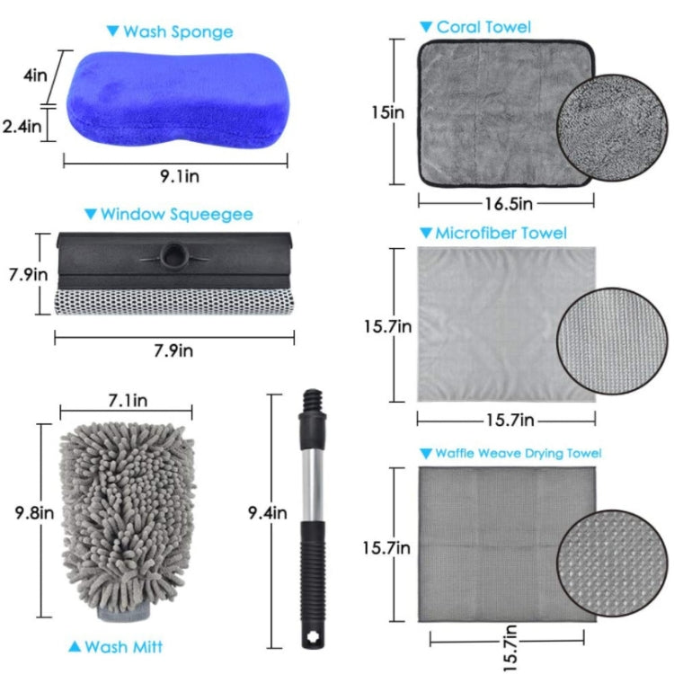 Car Wash Glove Sponge Scraper