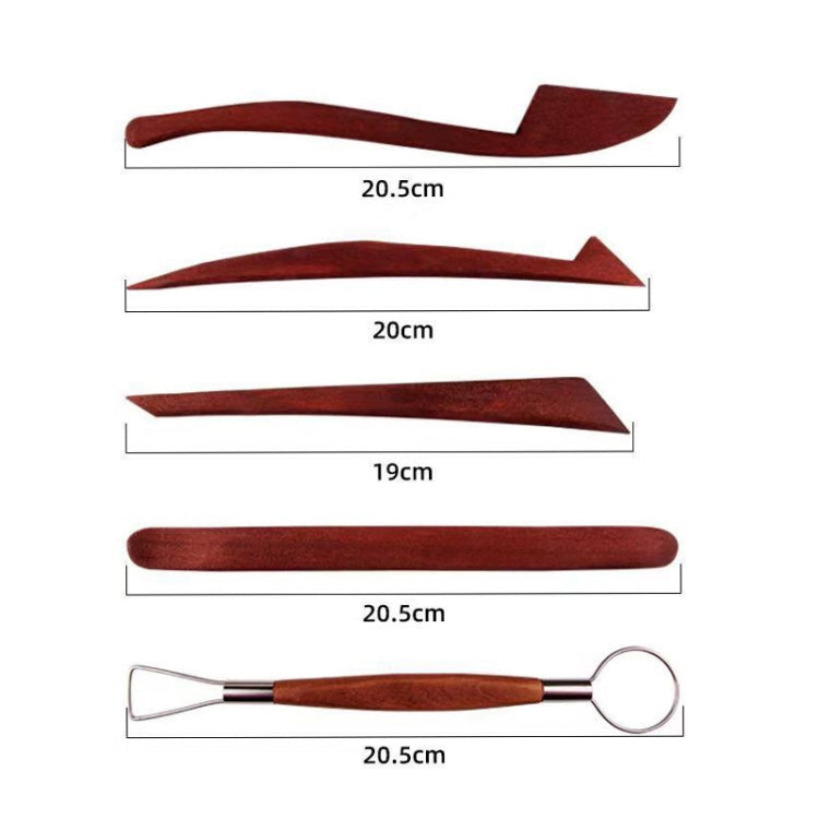 25 in 1 Soft Pottery Clay Sculpture Production Combination Art Supplies Set