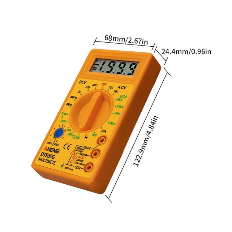 2 PCS ANENG DT830G Portable Digital Multimeter
