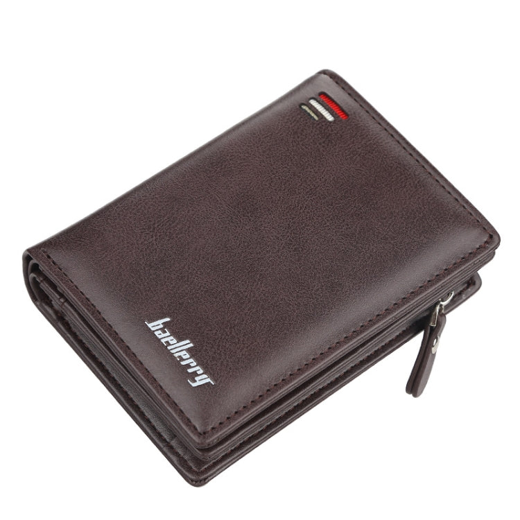 Baellerry D3216 Men Short Vertical Multi-Card Snap Coin Purse