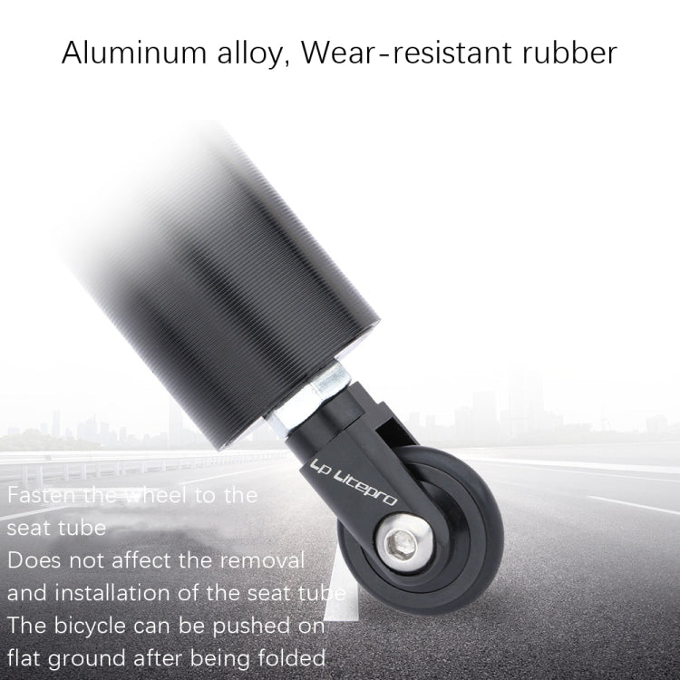 LP LitePro Folding Bike Seat Post Easy Wheel