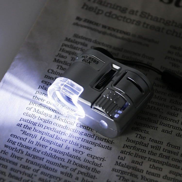 9595 60X LED Light UV Light Mini Microscope